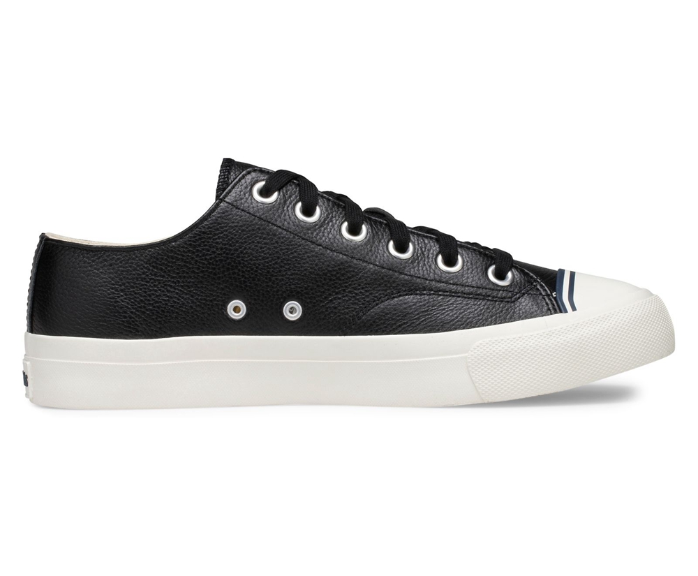 Keds Sneakers Black - Royal Lo Classic Leather - Womens KEWGIN-287